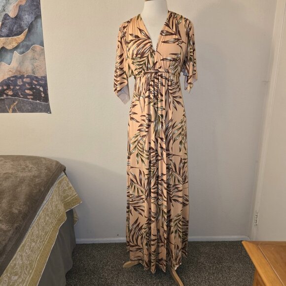 Rachel Pally Palm Print Caftan Maxi Dress XS NWT Modal Maternity Resort - Picture 4 of 16